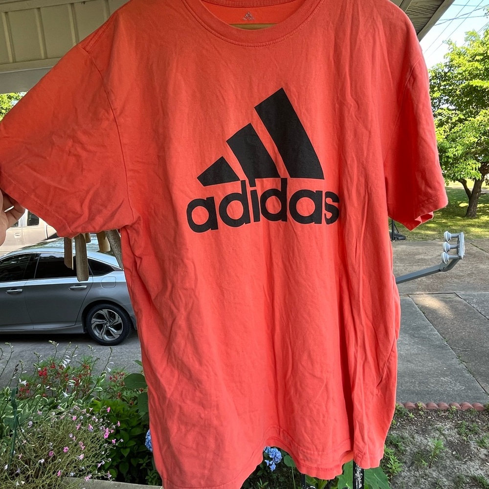 Men’s Coral Adidas Shirt